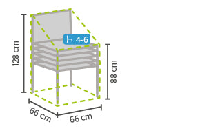 Premium møbeltrekk stablestoler 60x60