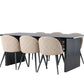 Dining Set Vail with the chairs Velvet - Pakke med 5