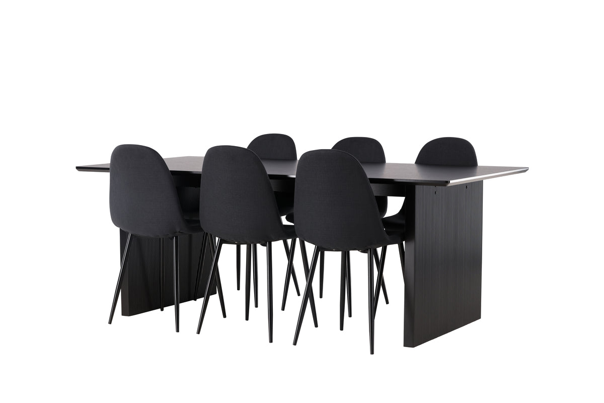 Dining Set Vail with the chairs Polar - Pakke med 5