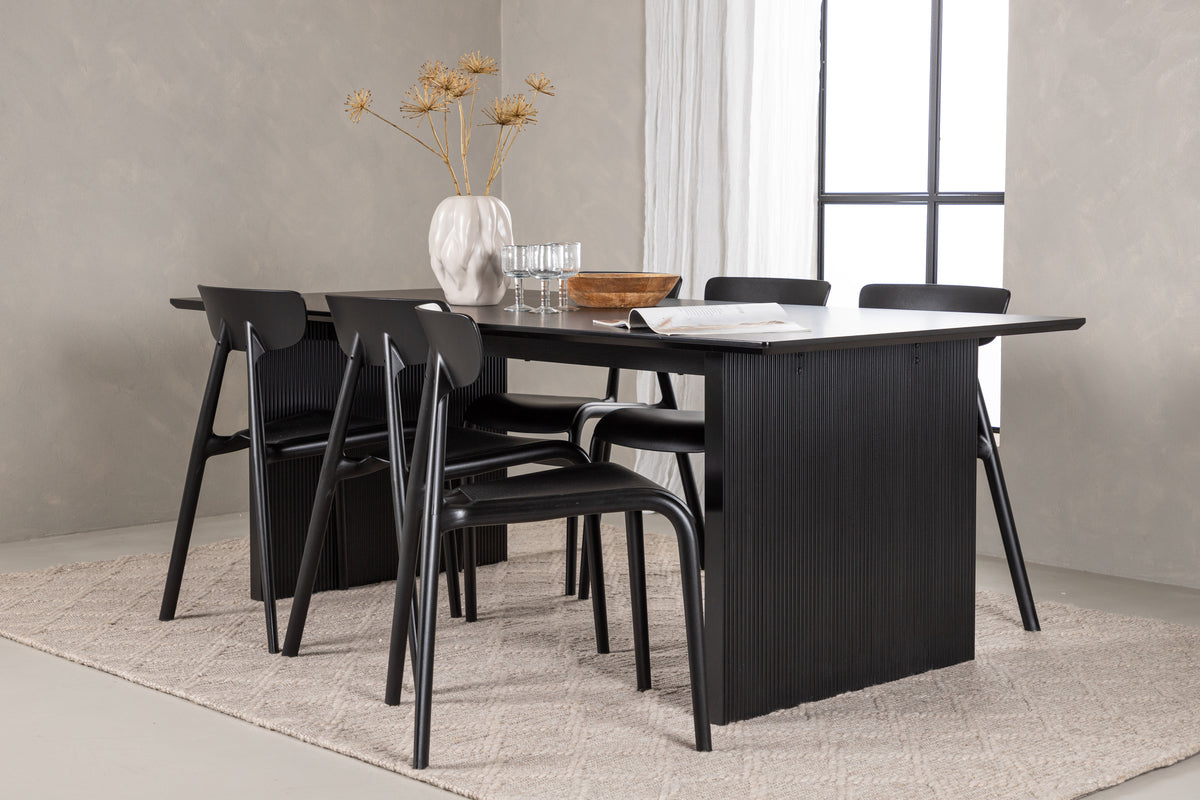 Dining Set Vail with the chairs Ursholmen - Pakke med 5