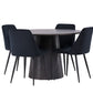 Dining Set Lanzo with the chairs Night - Pakke med 4